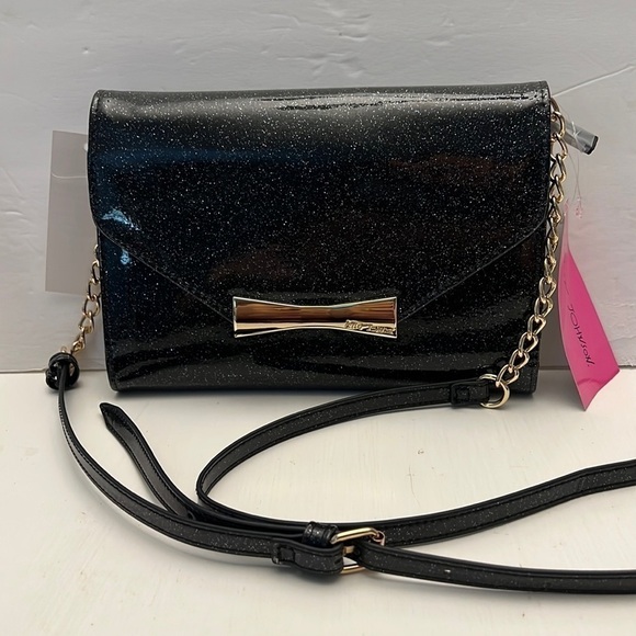 Betsey Johnson Patent Leather Sparkle Purse NWT - Picture 1 of 12